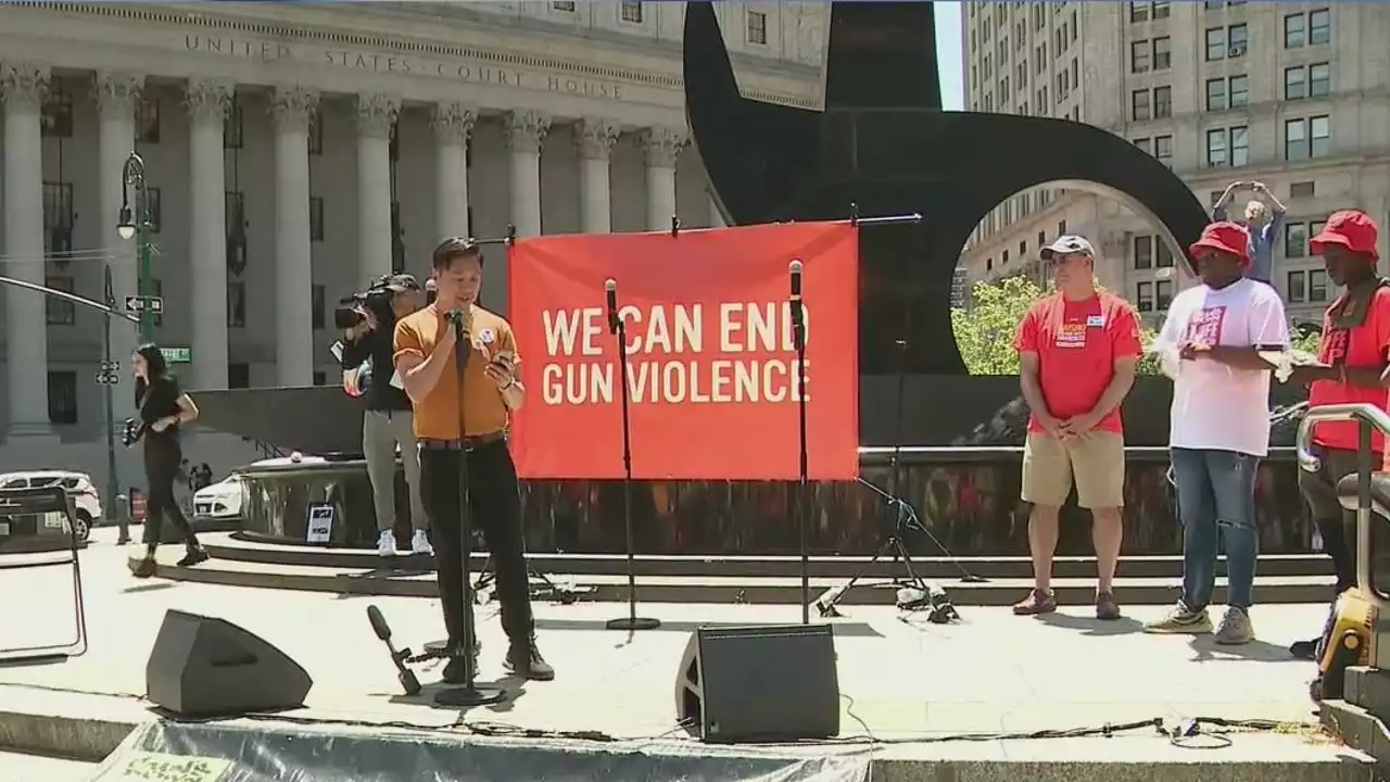 Anti-gun violence activists march in NYC