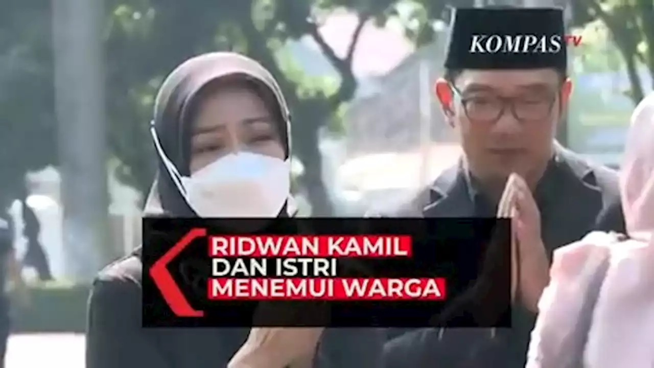 Momen Ridwan Kamil dan Atalia Praratya Temui Warga Yang Berbelasungkawa