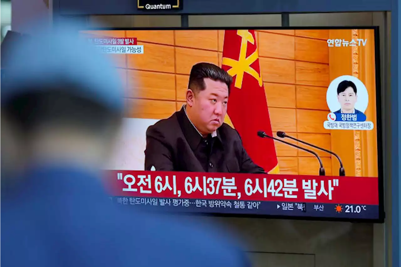 North Korea test-fires salvo of short-range missiles