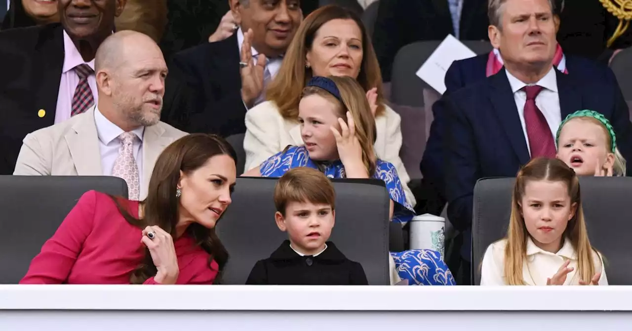 Kate and William joined by George, Charlotte and Louis at Jubilee pageant