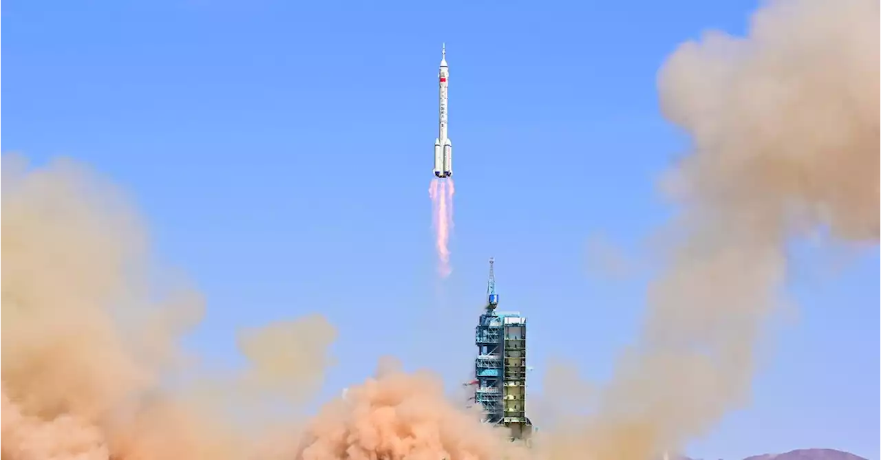 Chinese astronauts blast off to space station as construction enters high gear