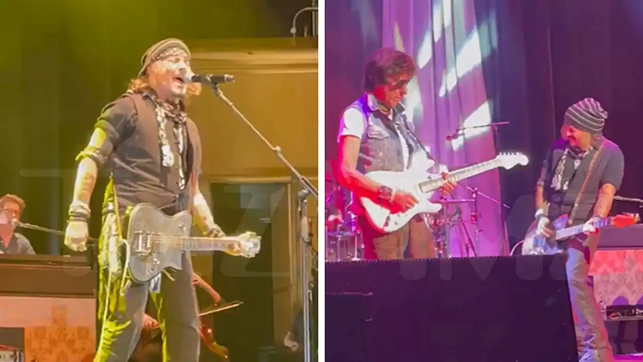 Johnny Depp Back in Concert As Crowd Screams, 'Innocent!'