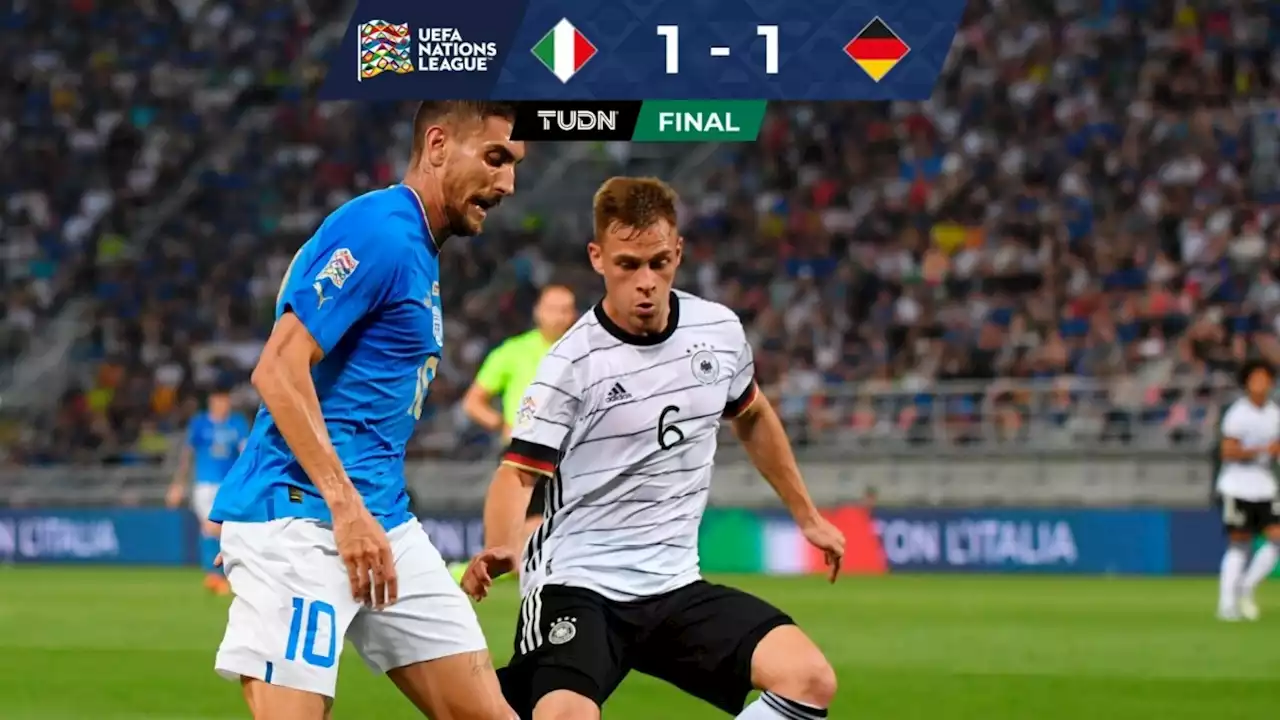 Alemania evita que Italia gane su primer partido de la UEFA Nations League