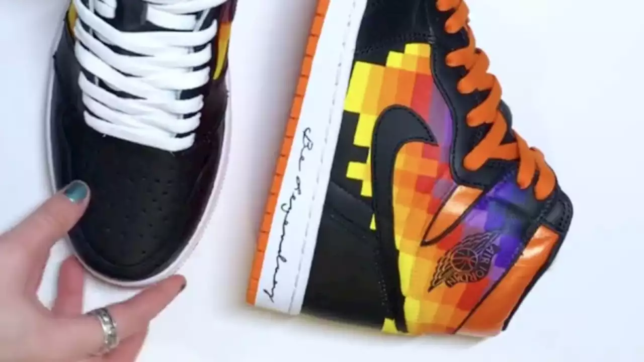 Valley artist sees demand for custom sneakers