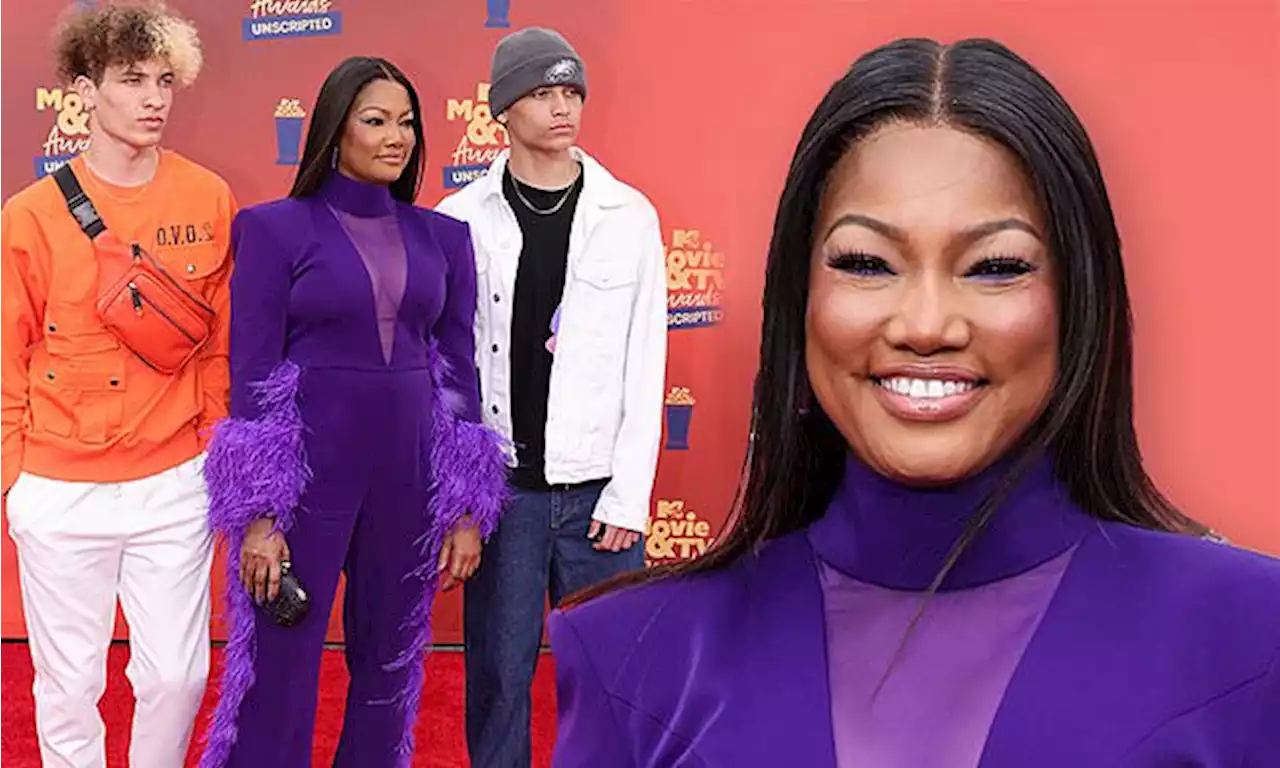 Garcelle Beauvais stuns on the red carpet with sons at the MTV Awards