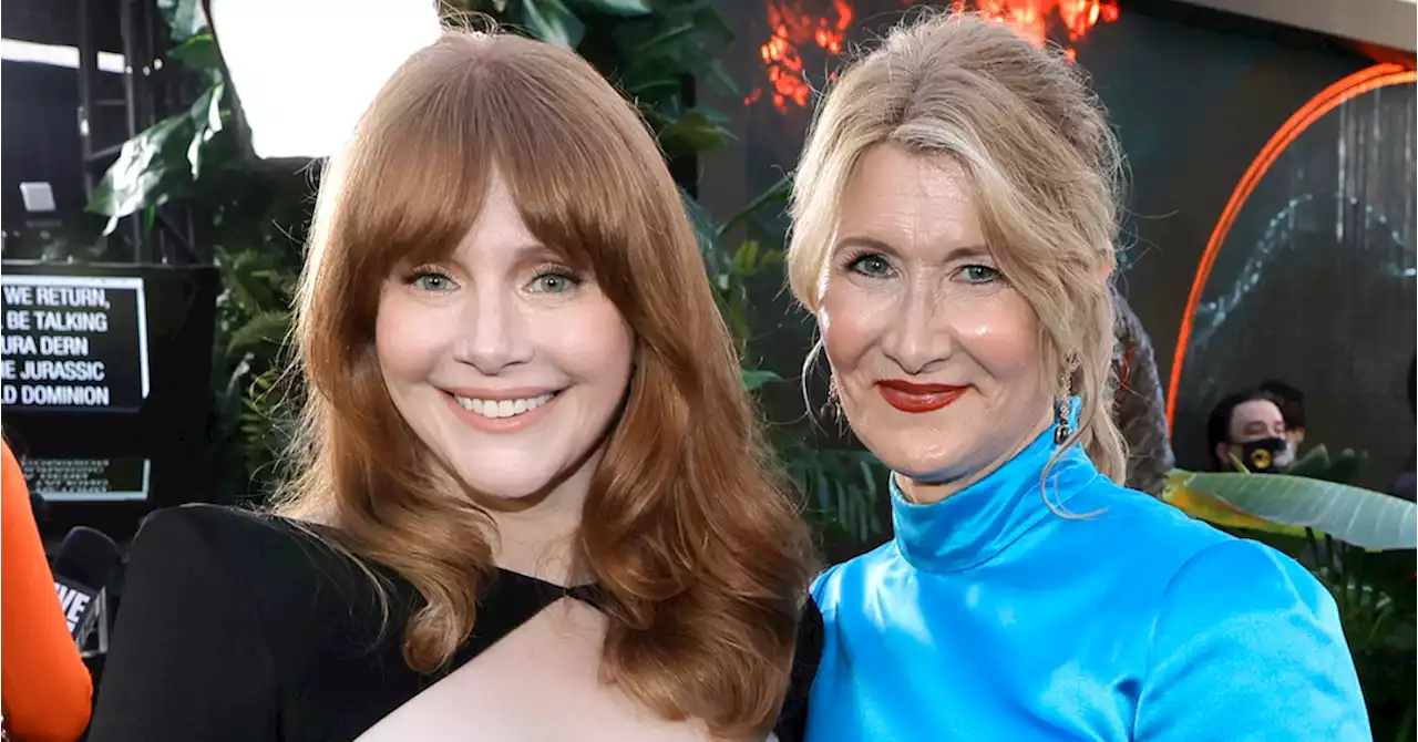 See Laura Dern Crash 'Sister' Bryce Dallas Howard's Interview at Jurassic World Dominion Premiere - E! Online