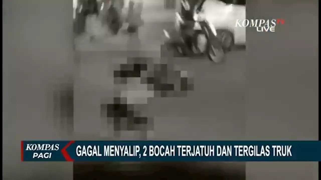 Gagal Menyalip, 2 Bocah Pengendara Sepeda Motor Tewas Akibat Terlindas Truk Kontainer di Cilincing!