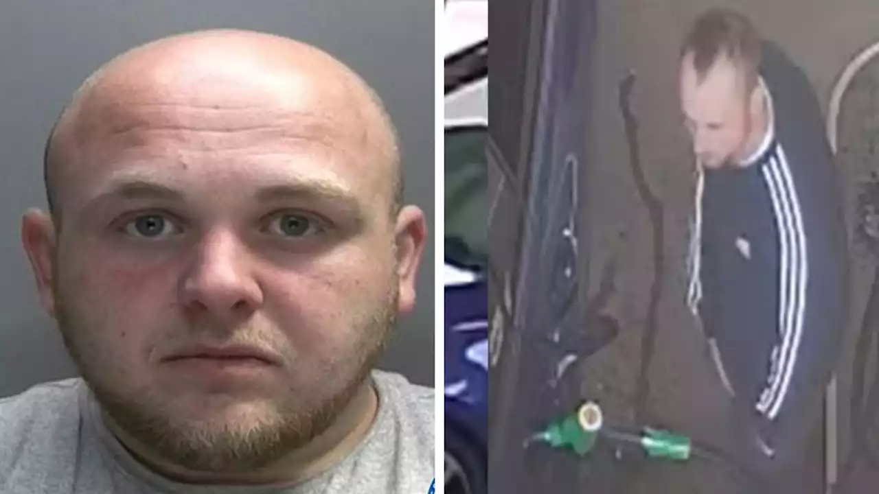 Police hunt after man doused in petrol and set on fire at service station