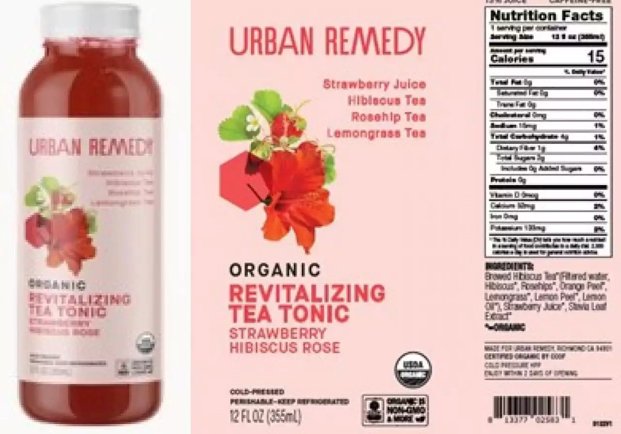 Urban Remedy recalls tea tonic that may be contaminated with hepatitis A