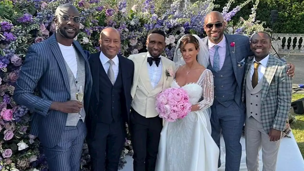 Ex England ace Jermain Defoe ties knot with beauty therapist in £200k bash