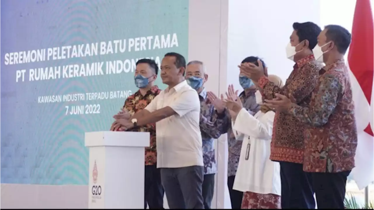 Menteri Investasi Groundbreaking Industri Keramik Senilai Rp1,5 Triliun di KIT Batang