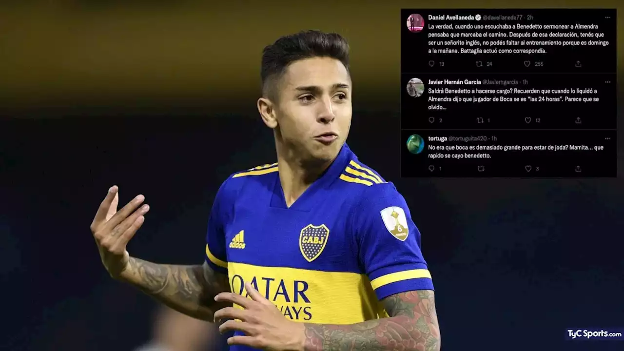 Arde, Boca Juniors: el me gusta de Almendra en contra de Benedetto - TyC Sports