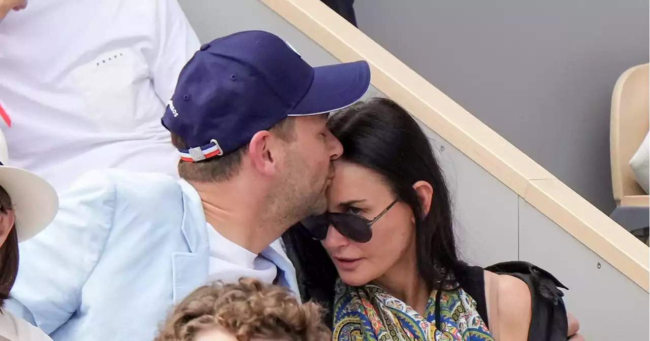 Demi Moore and Boyfriend Daniel Humm Share a Sweet Moment at French Open