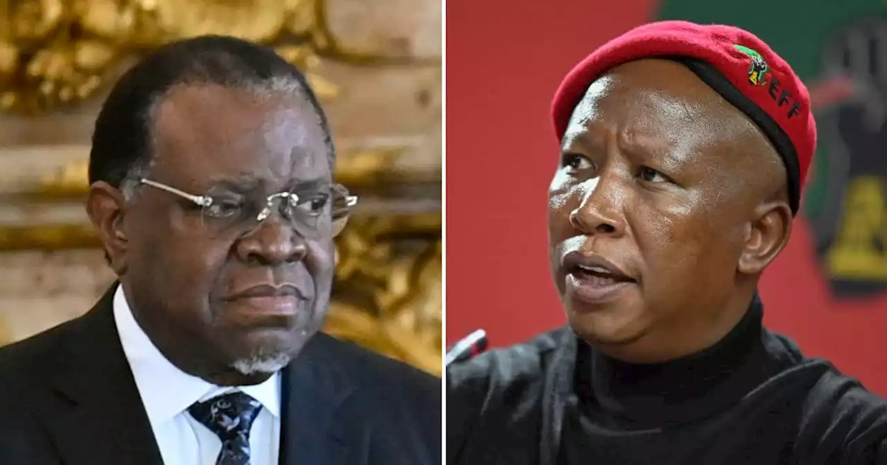 EFF takes on Namibia's president for alleged involvement in Ramaphosa farm theft