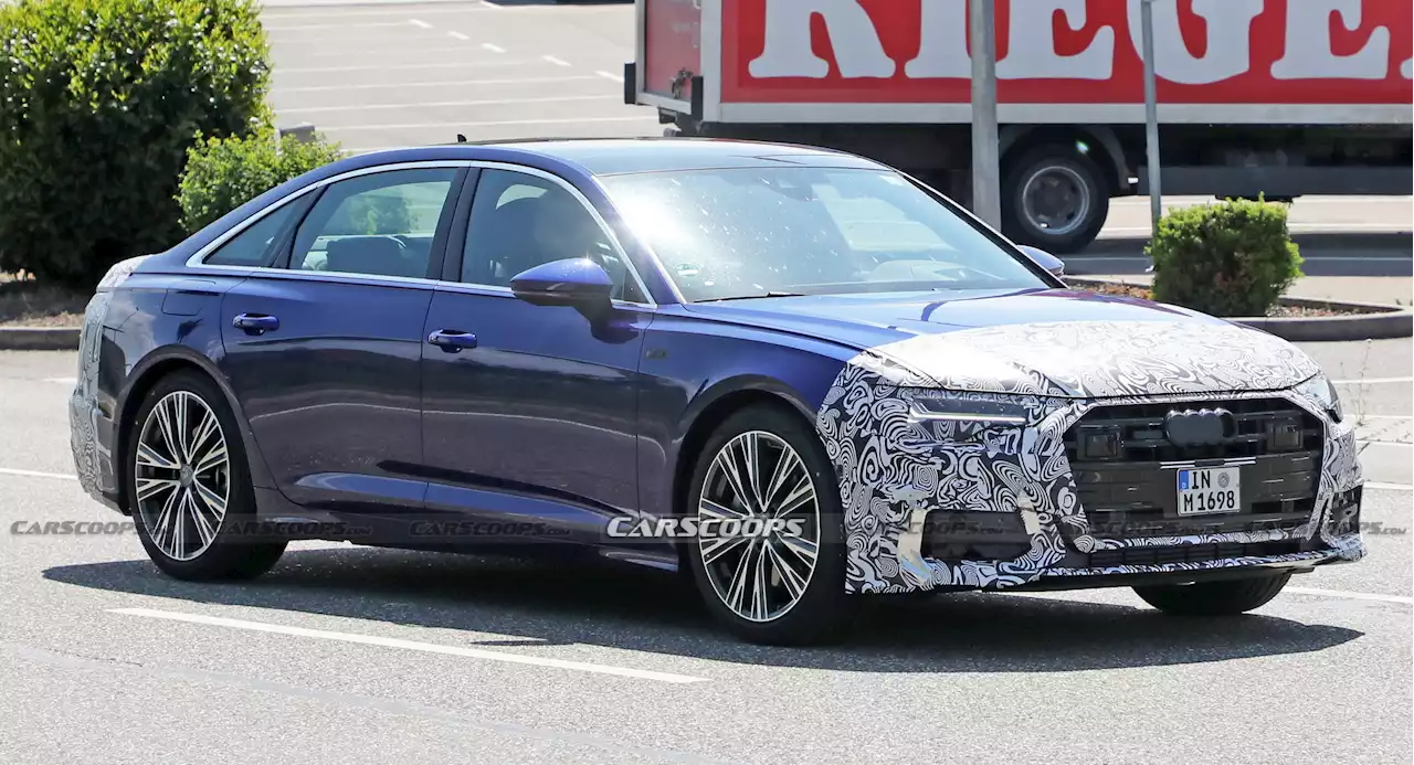 Facelifted 2023 Audi A6 Spied With Very Subtle Styling Updates | Carscoops