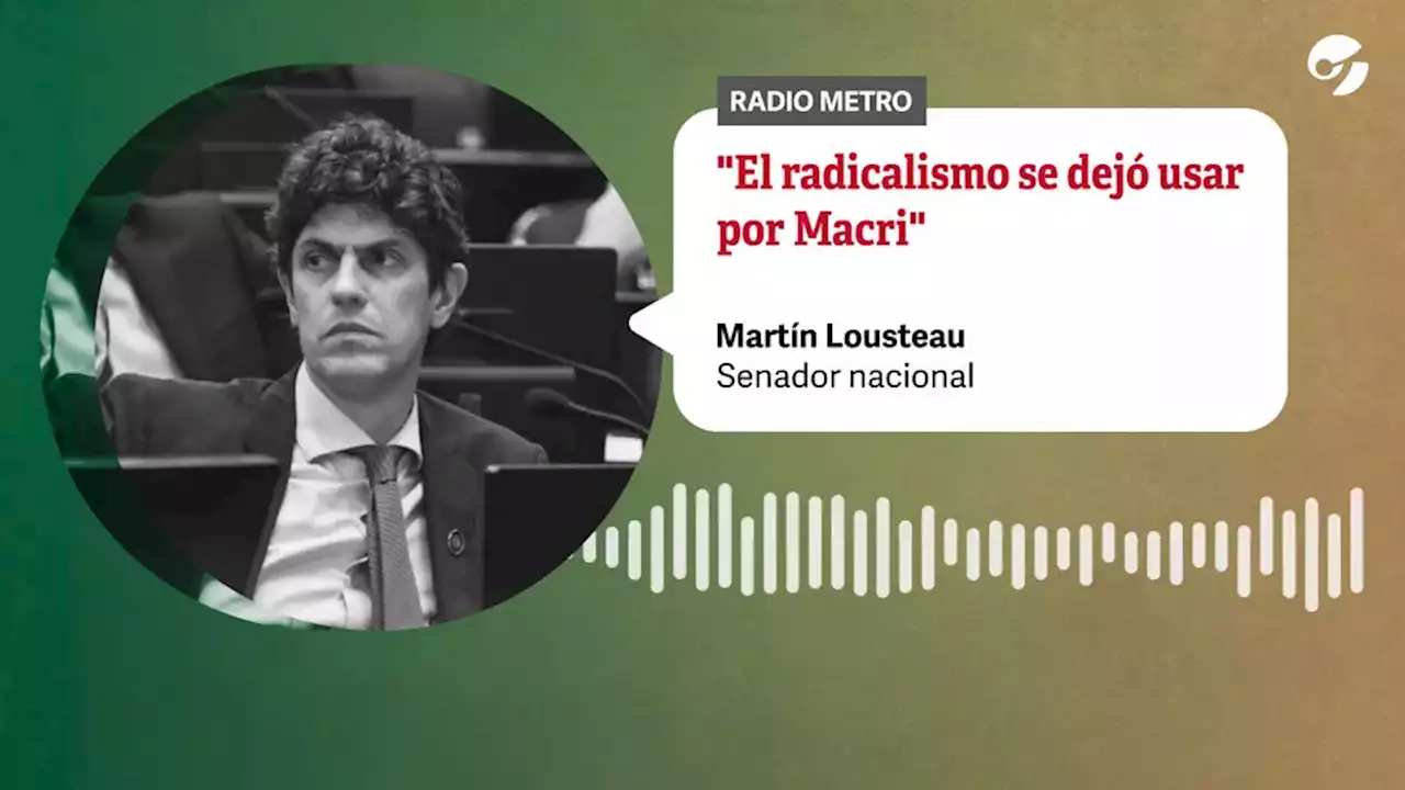 Martín Lousteau: 'Mauricio Macri no usó a la estructura radical, la estructura radical se dejó usar'