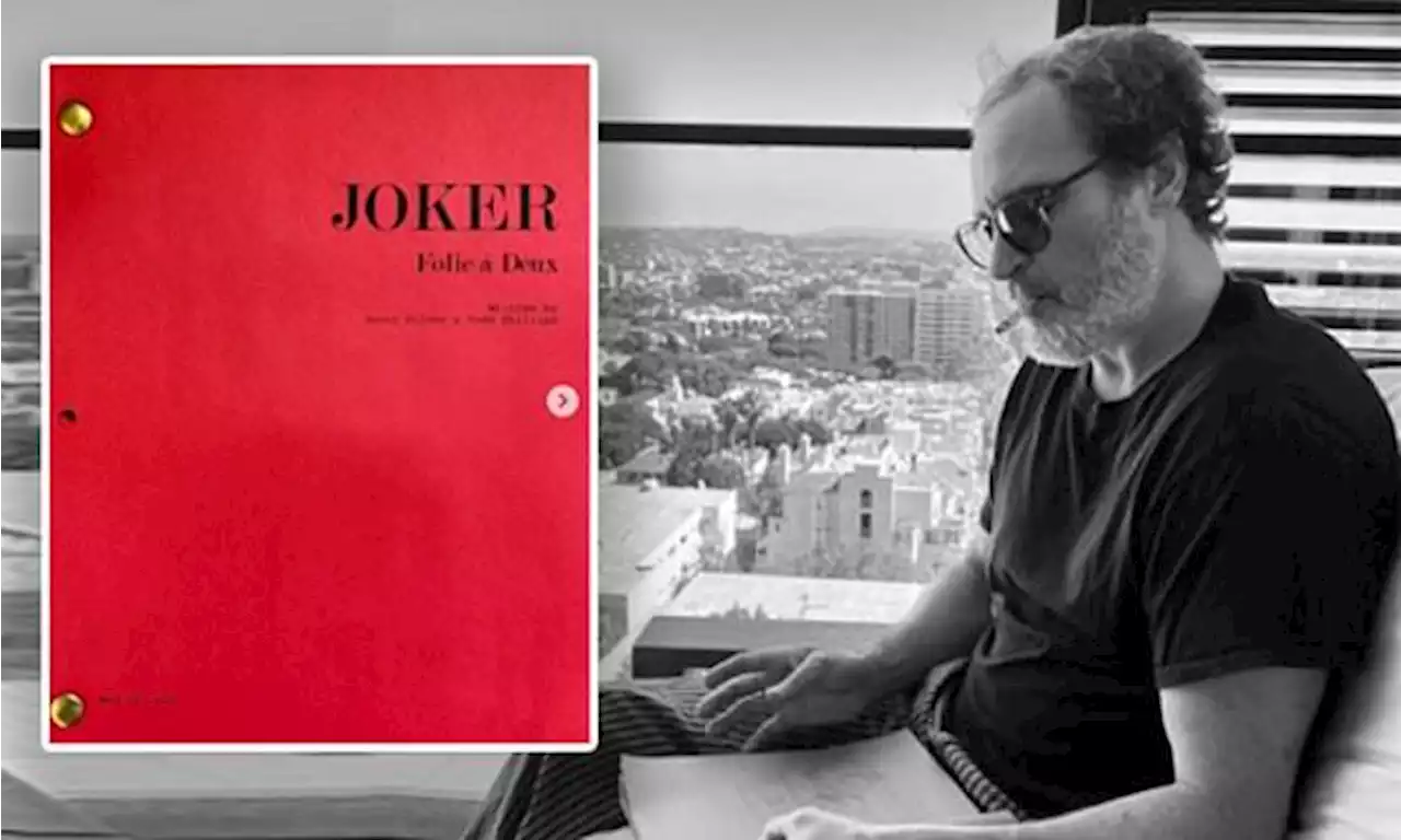 Todd Phillips shares pic of Joaquin Phoenix reading script for Joker 2