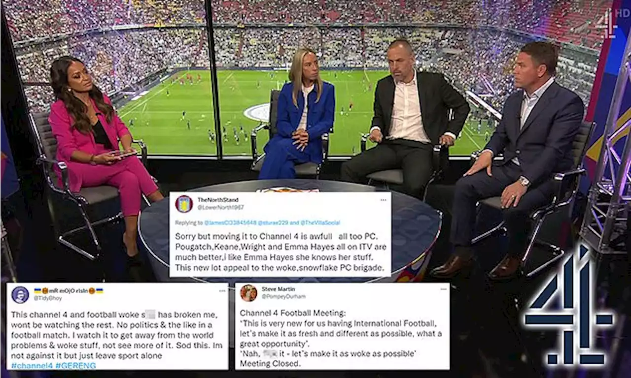 Viewers blast 'awful' Channel 4 coverage of England's match