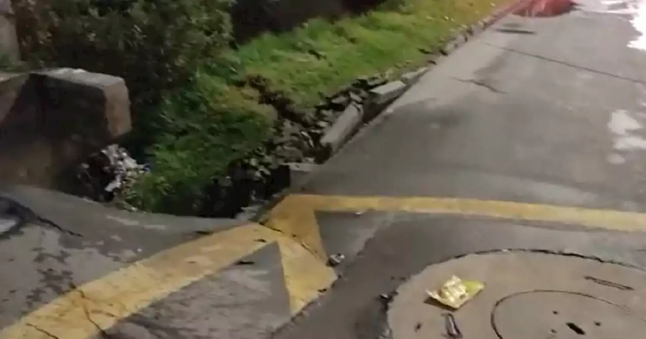 Revelan posible causa del enorme cráter que apareció en la en calle 3 con carrera 60