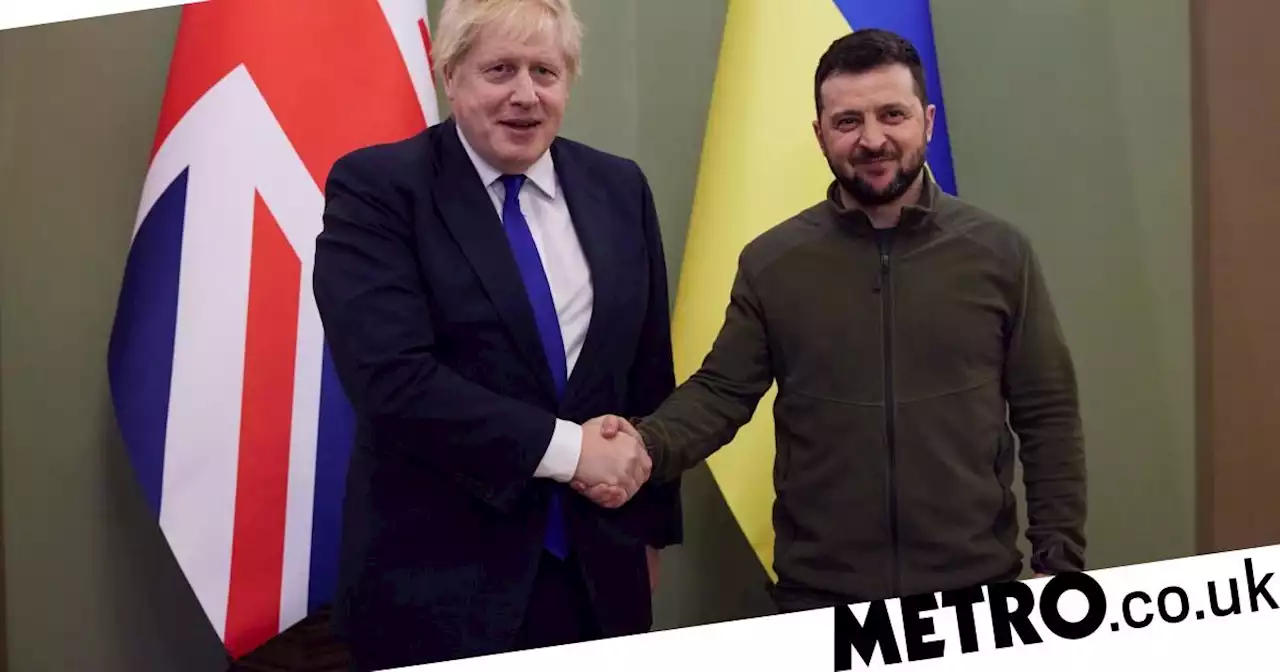 Zelensky says he is ‘very happy’ Boris Johnson survived confidence vote