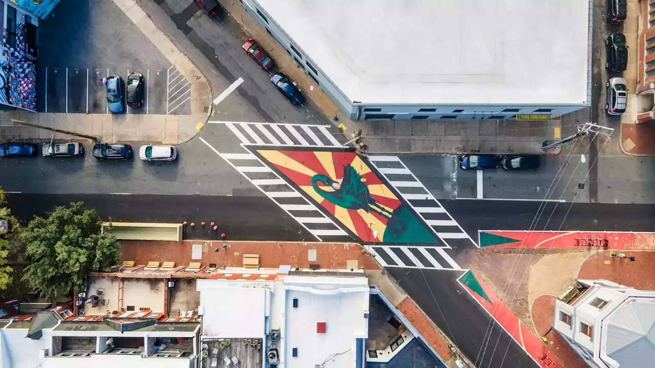 Art painted on crosswalks makes streets safer, group says