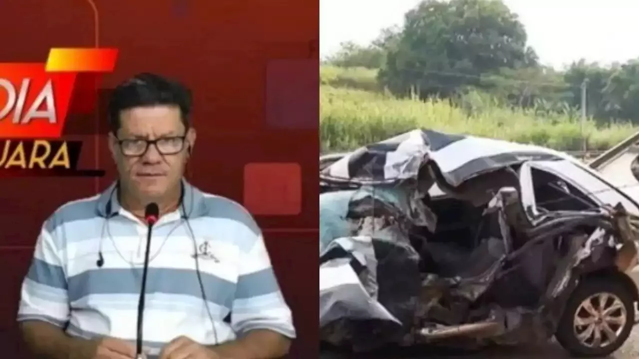 Periodista se entera que su hijo falleció en un accidente vial en plena cobertura del hecho VIDEO