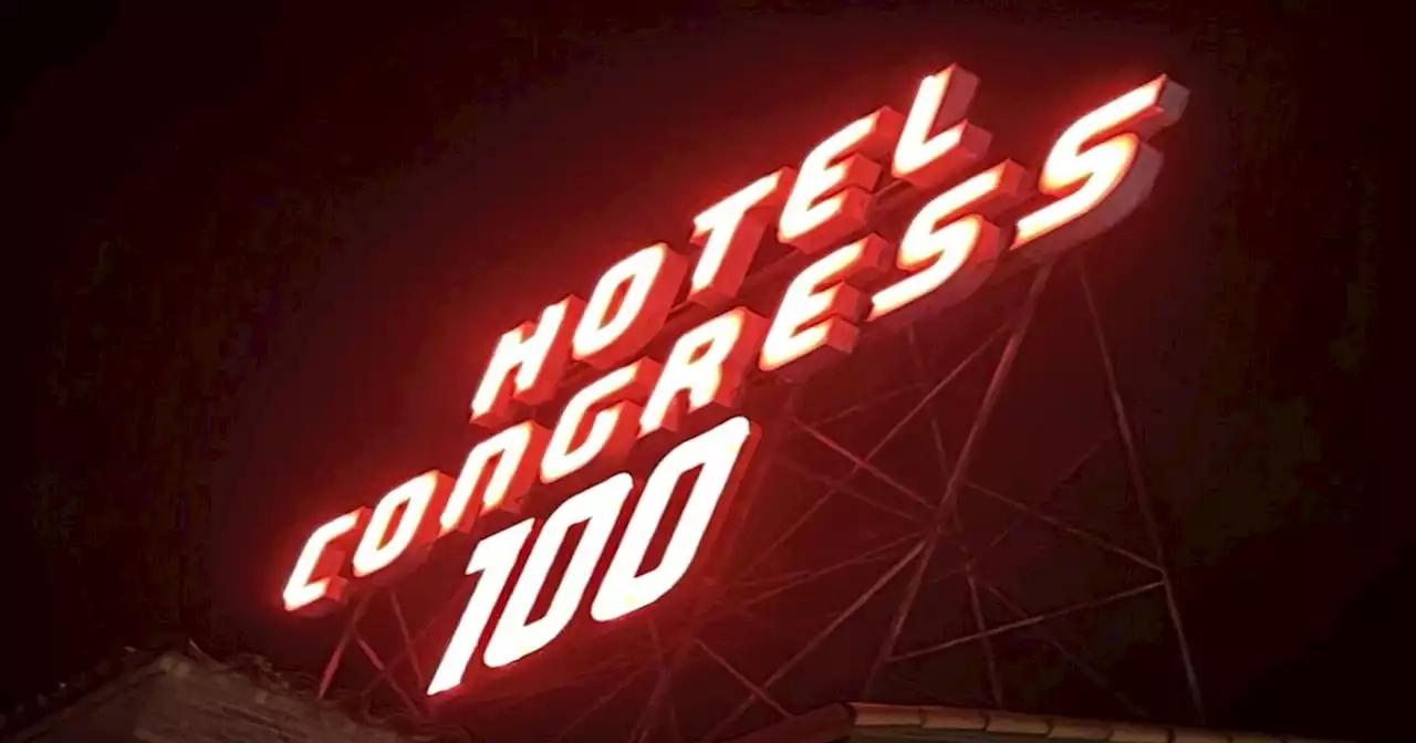 Hotel Congress darkens iconic sign out of respect for lives taken in Uvalde shooting