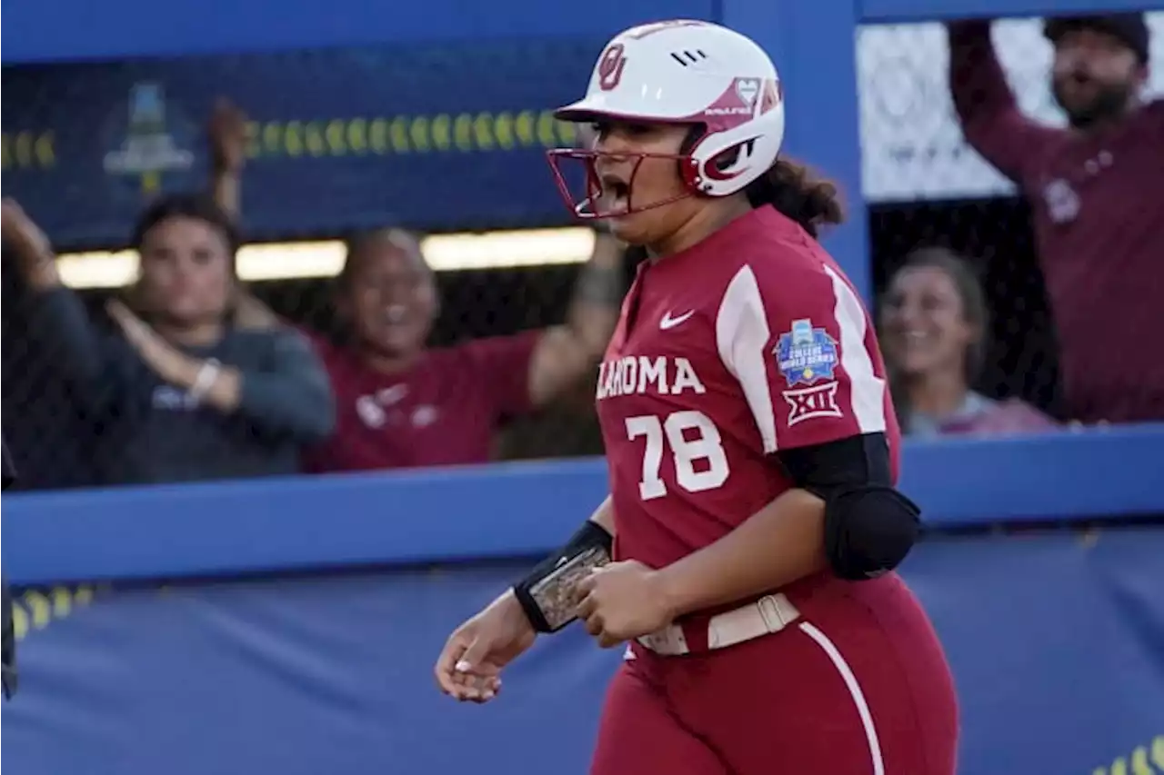 Oklahoma routs Texas 16-1 in WCWS championship series opener