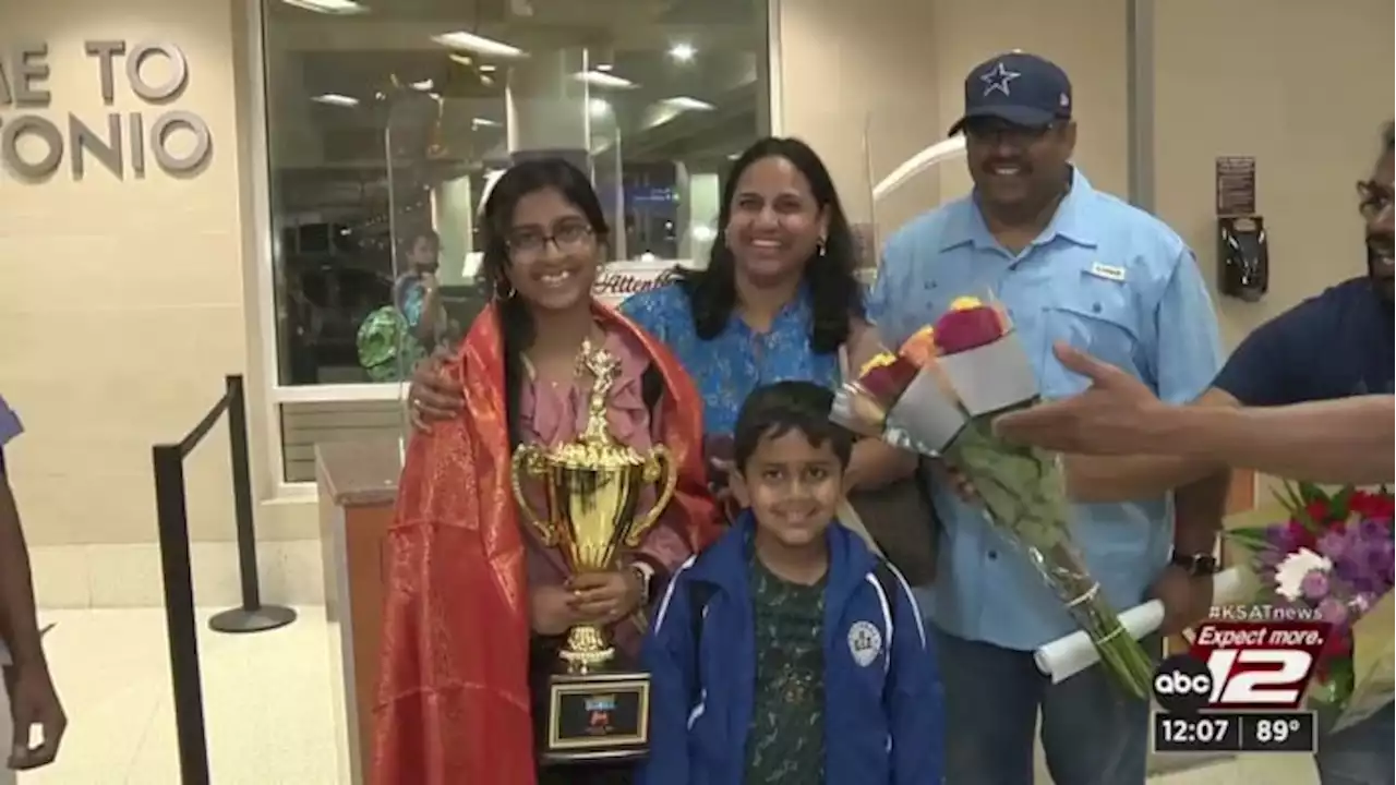 Family, friends, San Antonio community welcome home Scripps National Spelling Bee winner Harini Logan