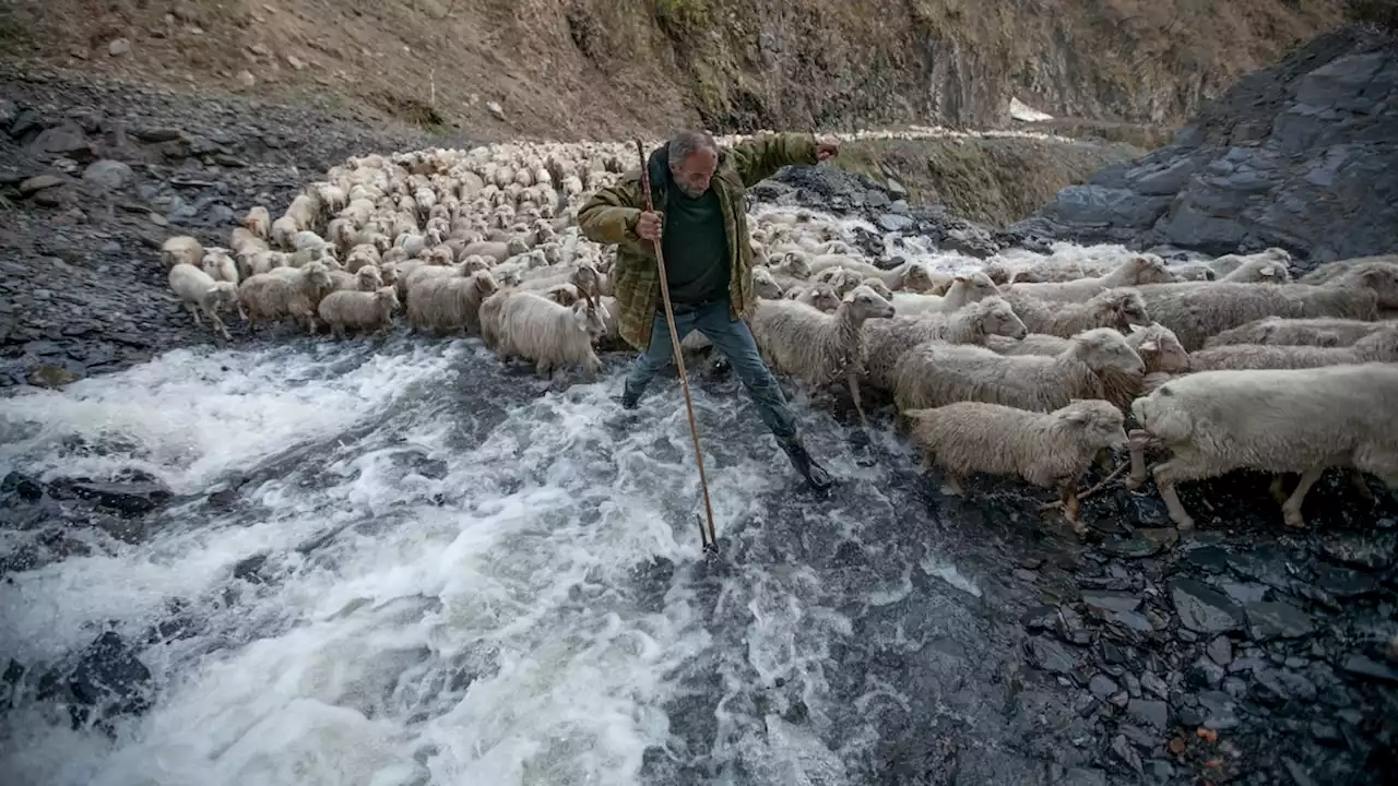 A rare look at a perilous journey in the Caucasus Mountains