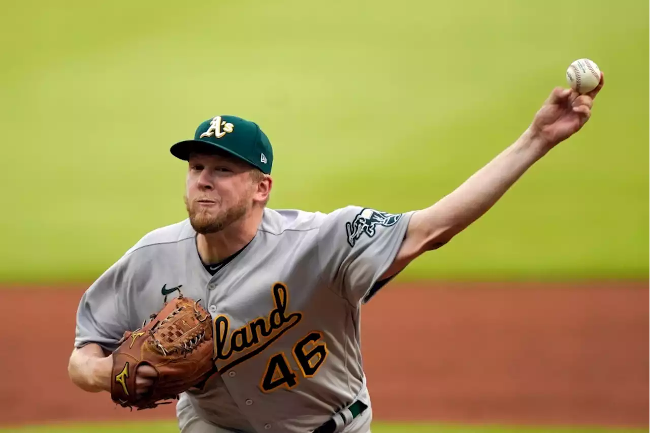 A’s 28-year-old rookie shines in MLB debut, but Braves extend Oakland losing streak to 8