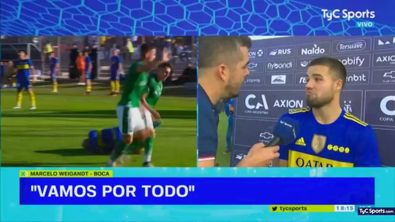 Silenzio stampa en Boca: la reacción de Weigandt cuando le preguntaron por Rojo y Benedetto - TyC Sports