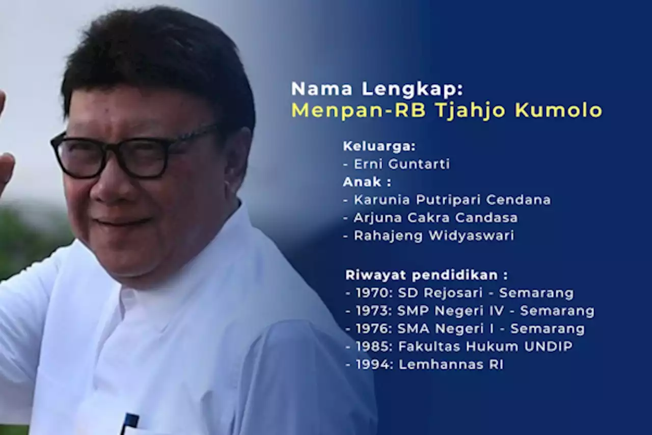 Ini biografi lengkap almarhum Menteri PANRB Tjahjo Kumolo - ANTARA News