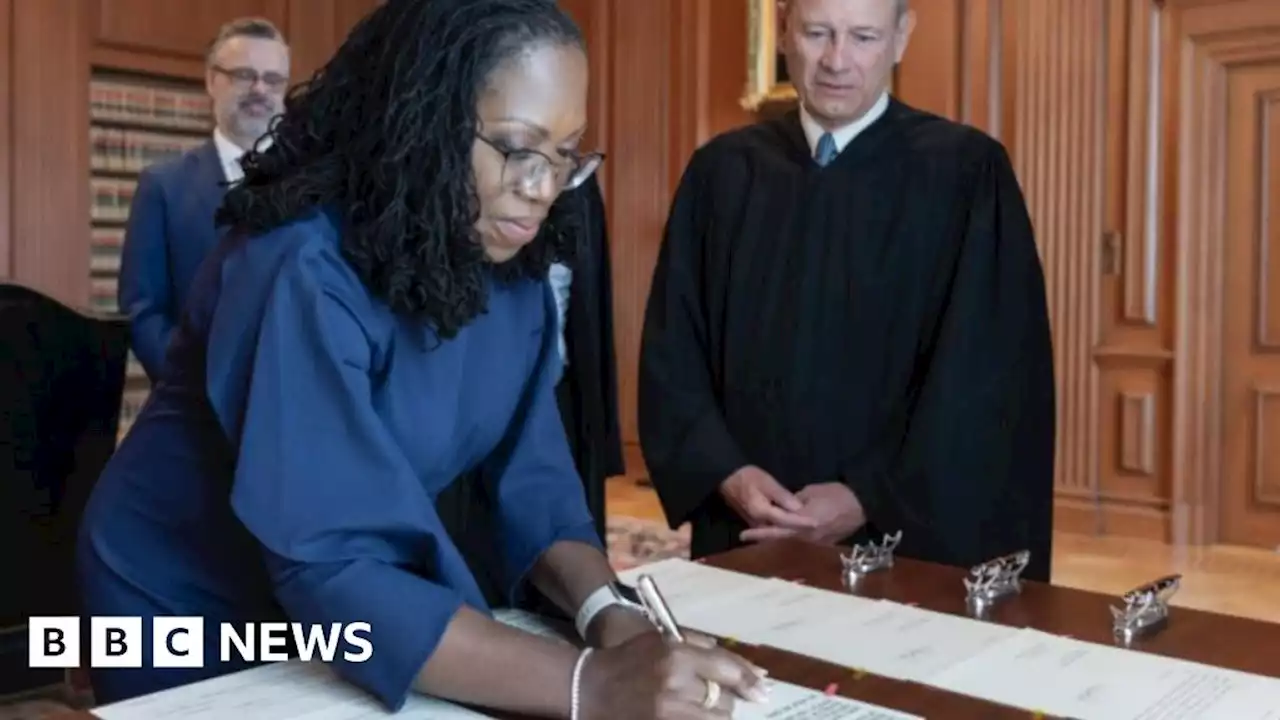 Ketanji Brown Jackson sworn in as first black woman on US top court