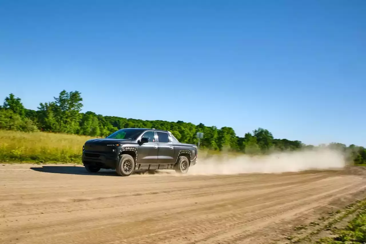 2024 Chevy Silverado EV Shown Testing as Production Draws Closer