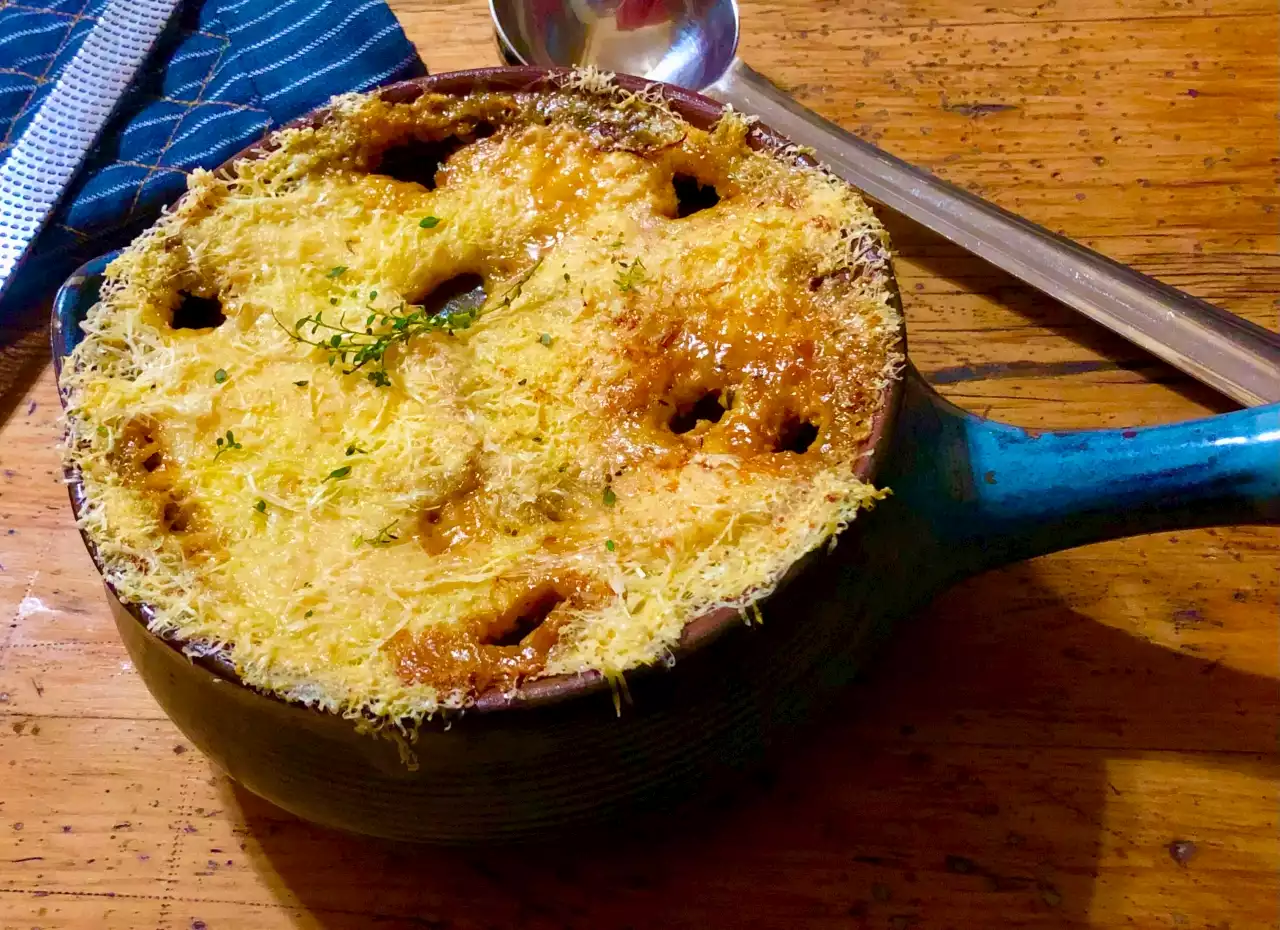 GREAT GRATIN: What’s cooking today: French onion soup