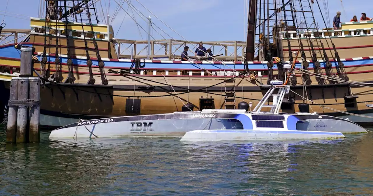 Crewless robotic boat retraces Mayflower 1620 voyage