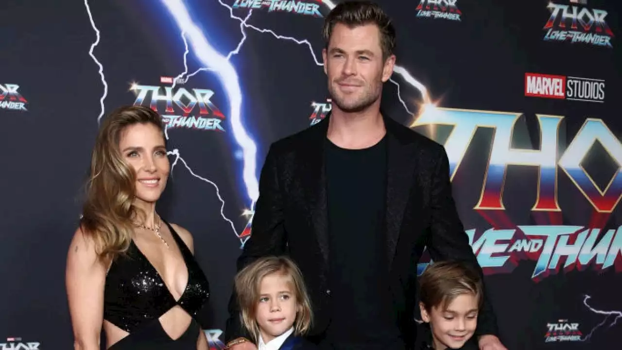 How Chris Hemsworth's Kids Reacted to Being on the 'Thor' Sequel's Set