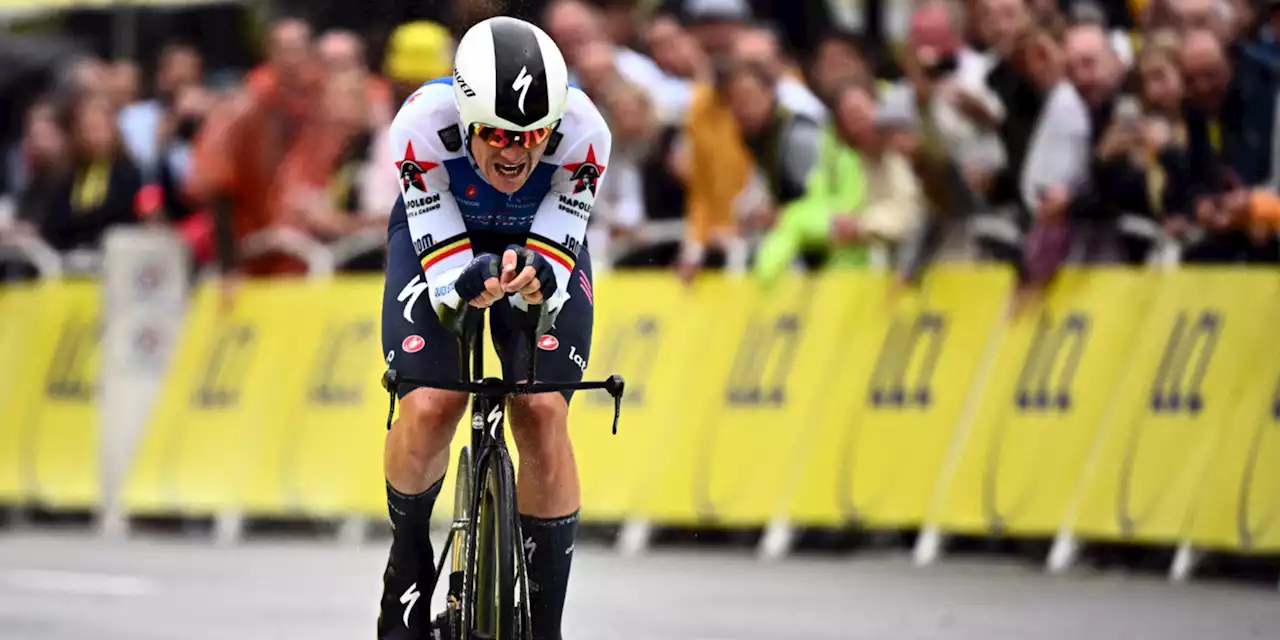 Tour de France : le Belge Yves Lampaert gagne la première étape et endosse le maillot jaune