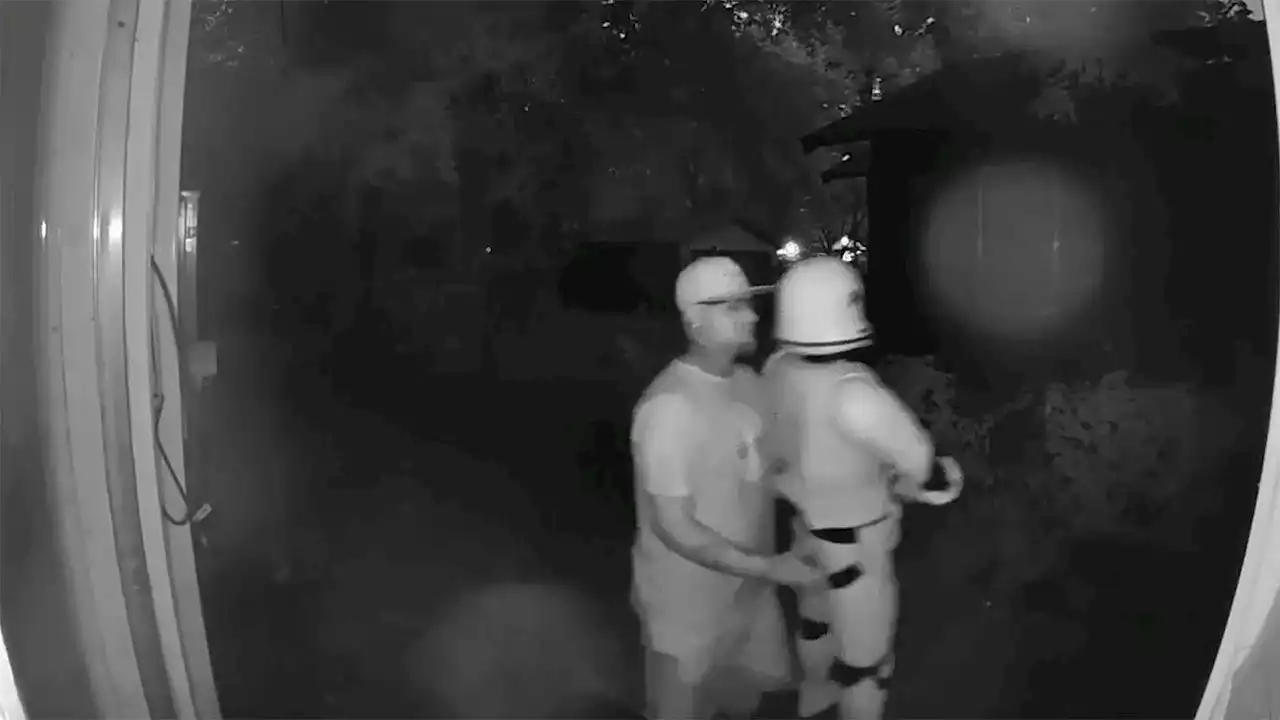 Video: Man seen stealing ‘Star Wars’ stormtrooper statue from driveway