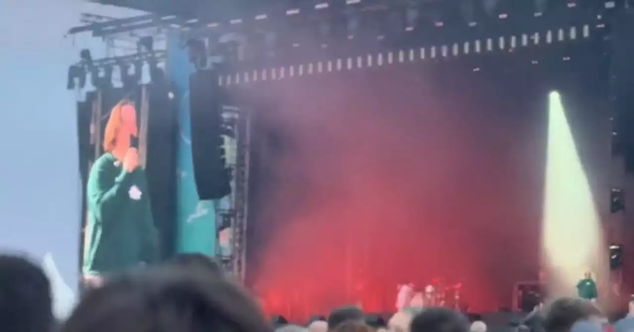 Lewis Capaldi takes aim at Lytham Festival balcony viewers during set