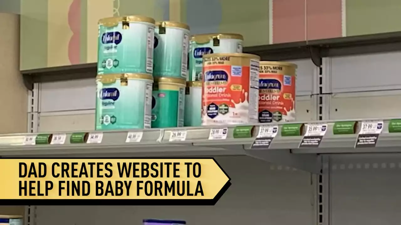 Dad creates website to help find baby formula during shortage