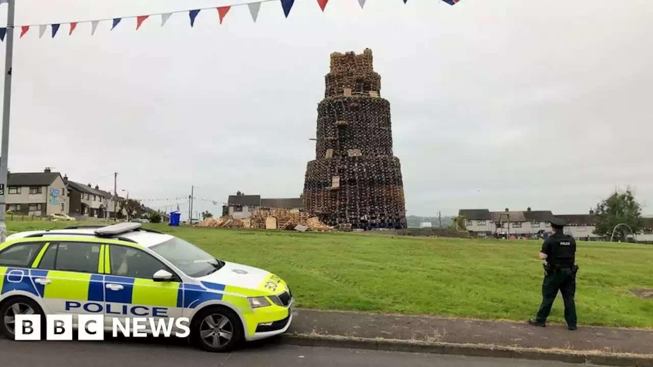 Larne: Man in his 30s dies in bonfire building accident