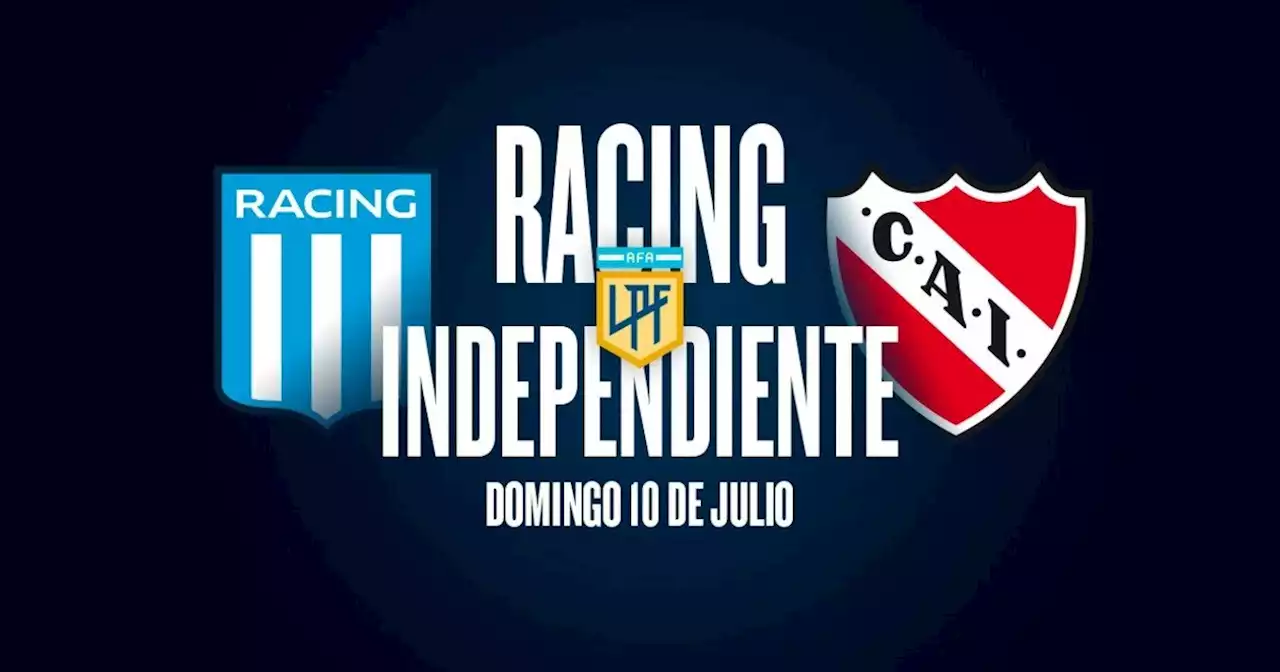 Racing - Independiente: hora, TV y probables formaciones