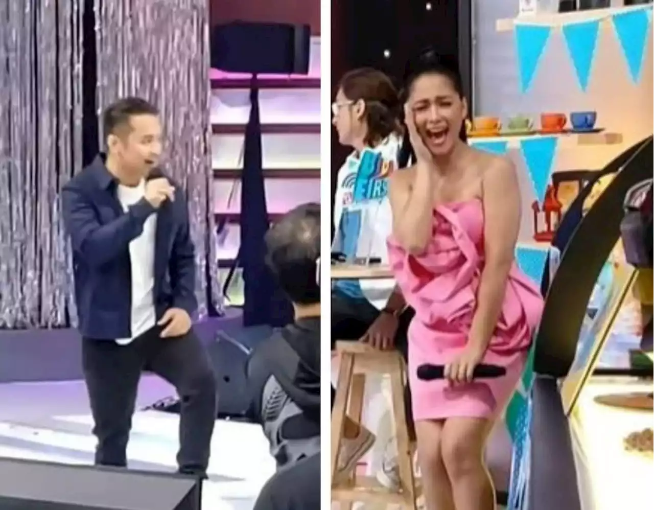 Maja Salvador fangirls over JM De Guzman in an Eat Bulaga performance