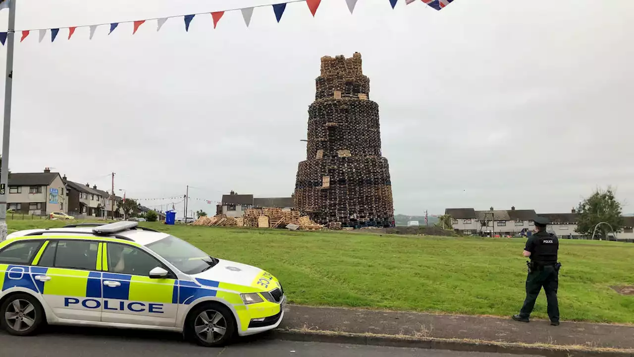 Man dies after falling from bonfire in Northern Ireland