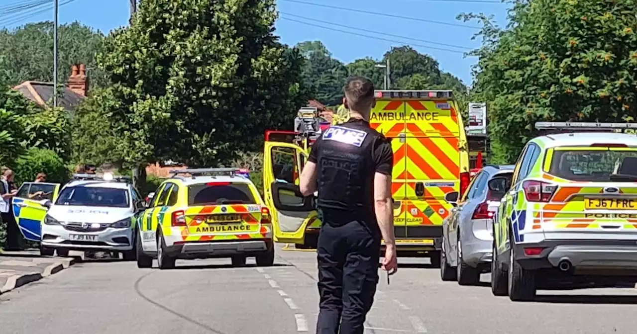 Large police cordon as crews tackle serious house fire