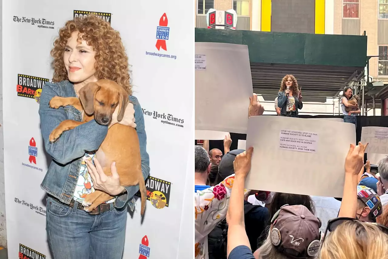 Bernadette Peters bites back at Broadway Barks protesters