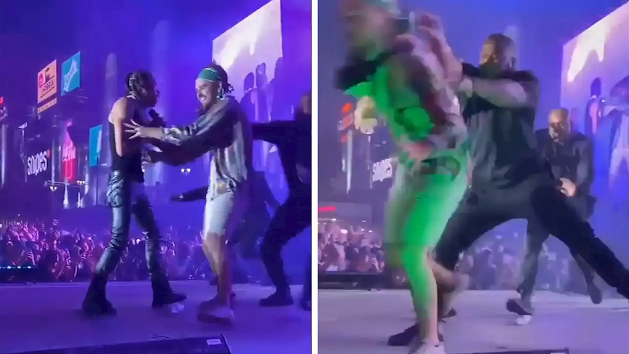 Lil Baby's Security Violently Shoves Man Off Stage in Switzerland