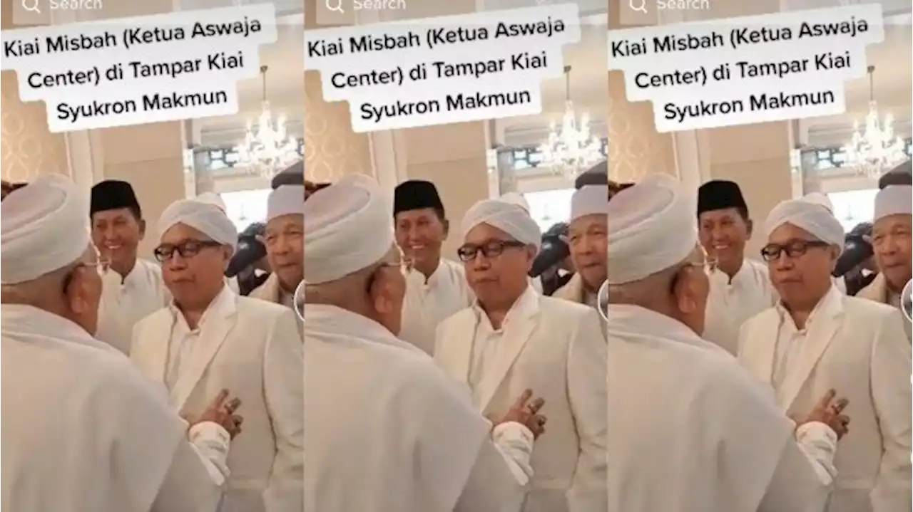 Viral KH Misbah Ditampar Sayang KH Syukron Ma'mun